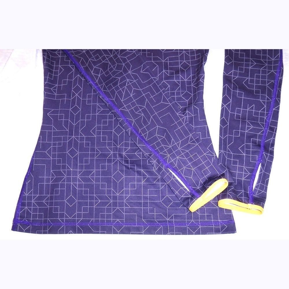 Nike Pro purple fitted thin zip jacket - Picture 3 of 4